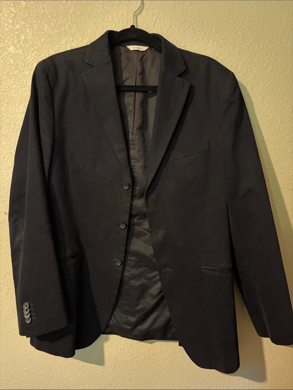 Banana Republic Men's Navy-Black Sport Coat